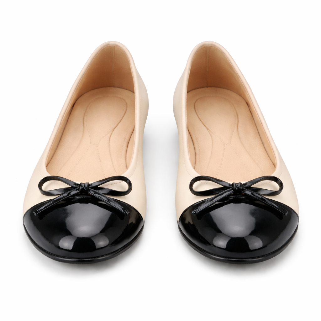 Women’s Ballet Flats | Bow detail | Padded insole, comfort