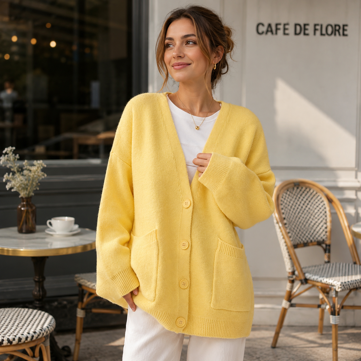 Oversized Soft Cardigan - Pockets - Comfort Fit