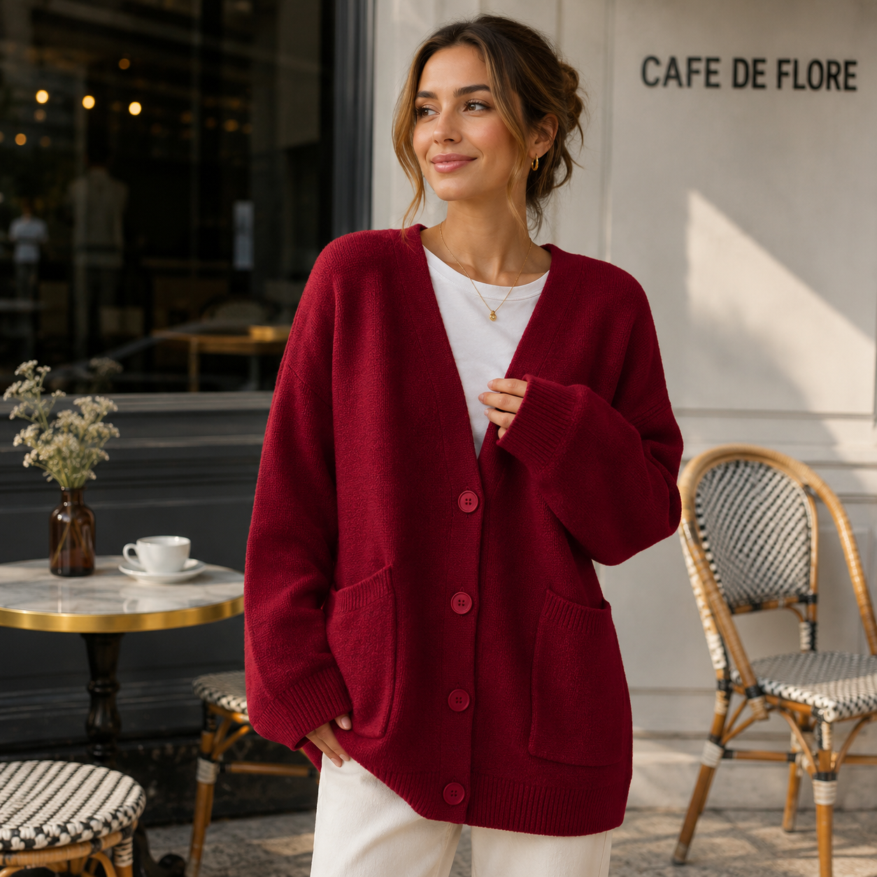 Oversized Soft Cardigan - Pockets - Comfort Fit