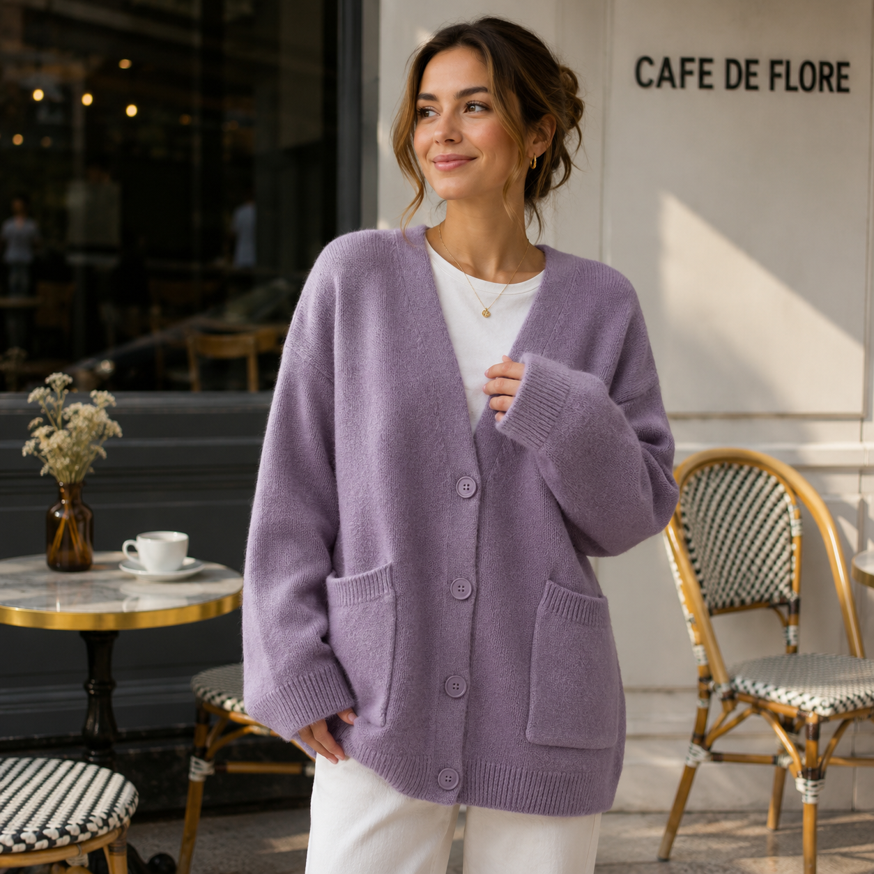 Oversized Soft Cardigan - Pockets - Comfort Fit