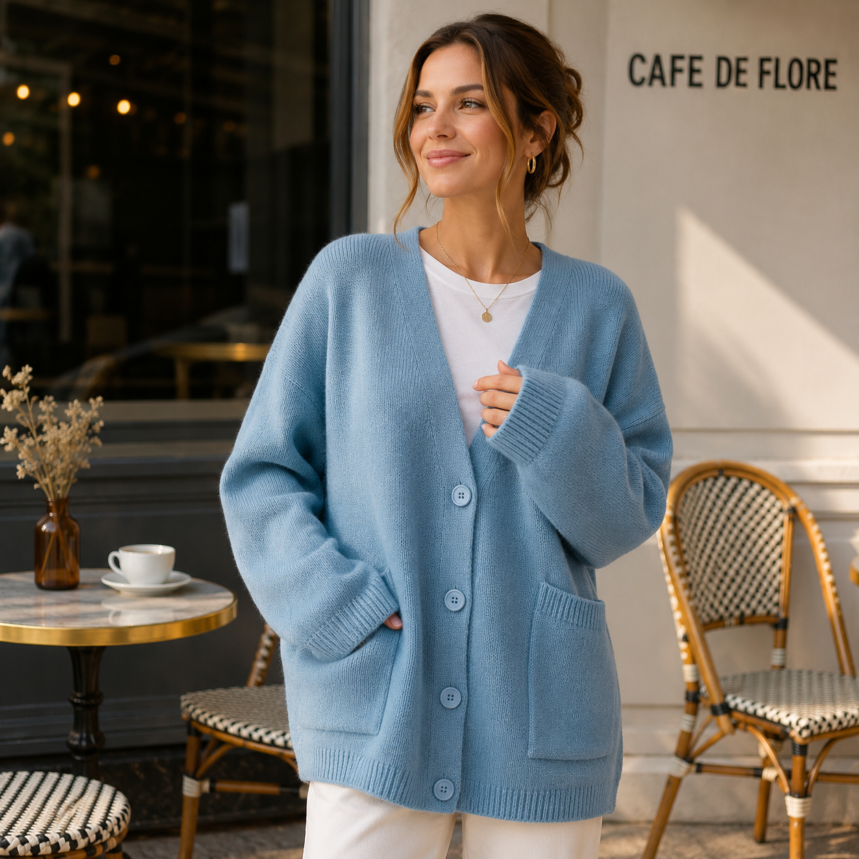 Oversized Soft Cardigan - Pockets - Comfort Fit