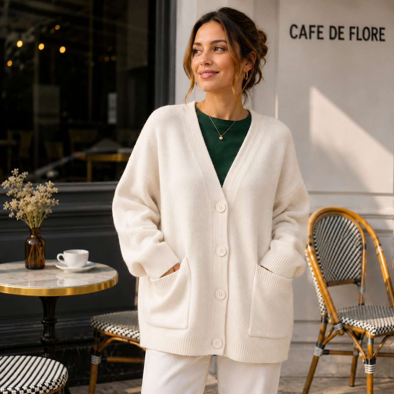 Oversized Soft Cardigan - Pockets - Comfort Fit