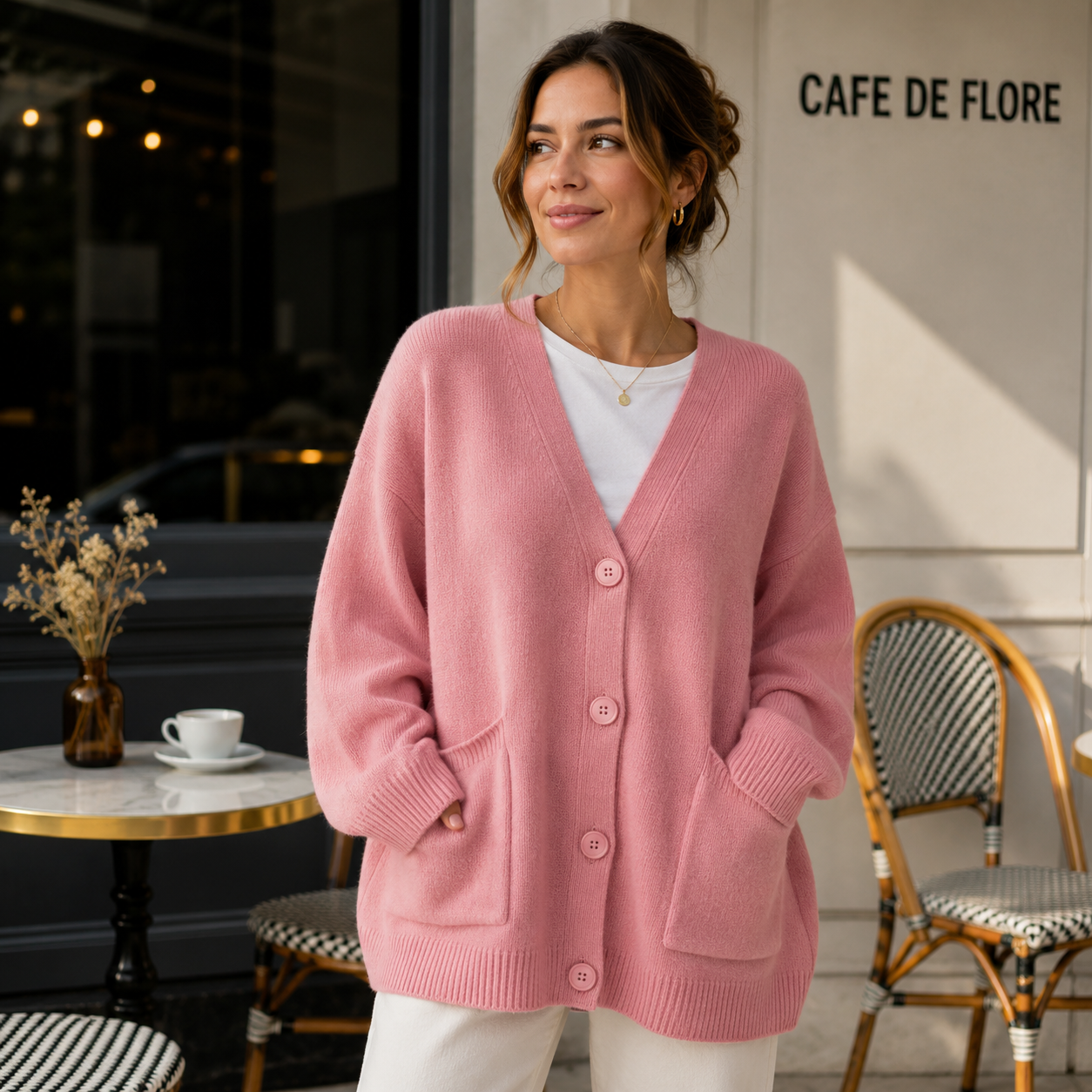 Oversized Soft Cardigan - Pockets - Comfort Fit