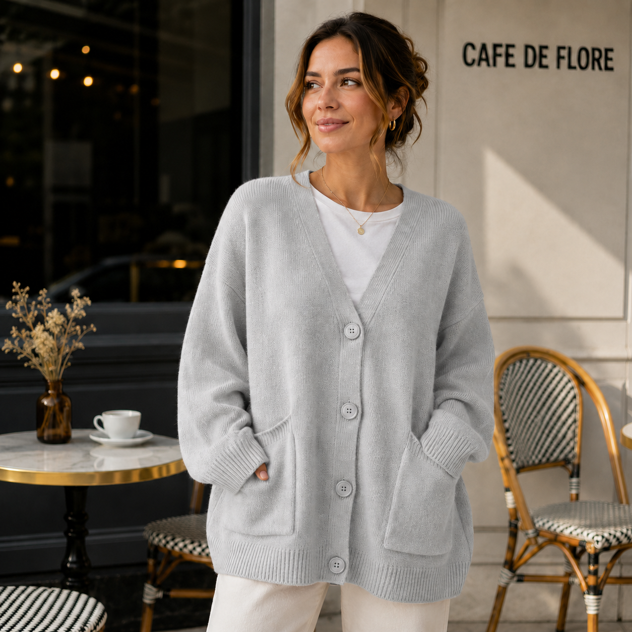 Oversized Soft Cardigan - Pockets - Comfort Fit