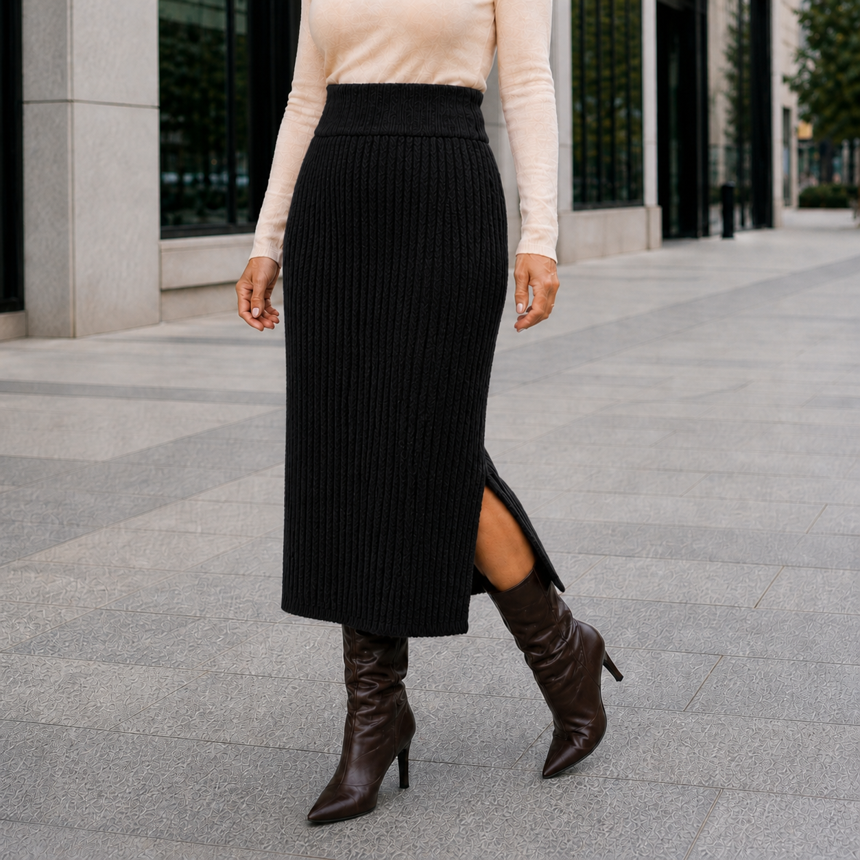 Skirt | Warm, Comfortable Fit | Elegant Women's Winter Style