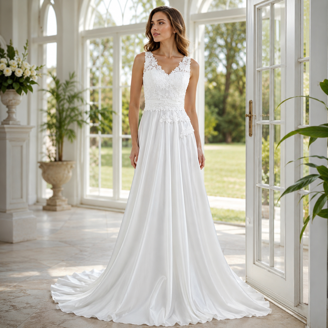 Wedding Dress | Laced Semi-Fitted | Elegant Style