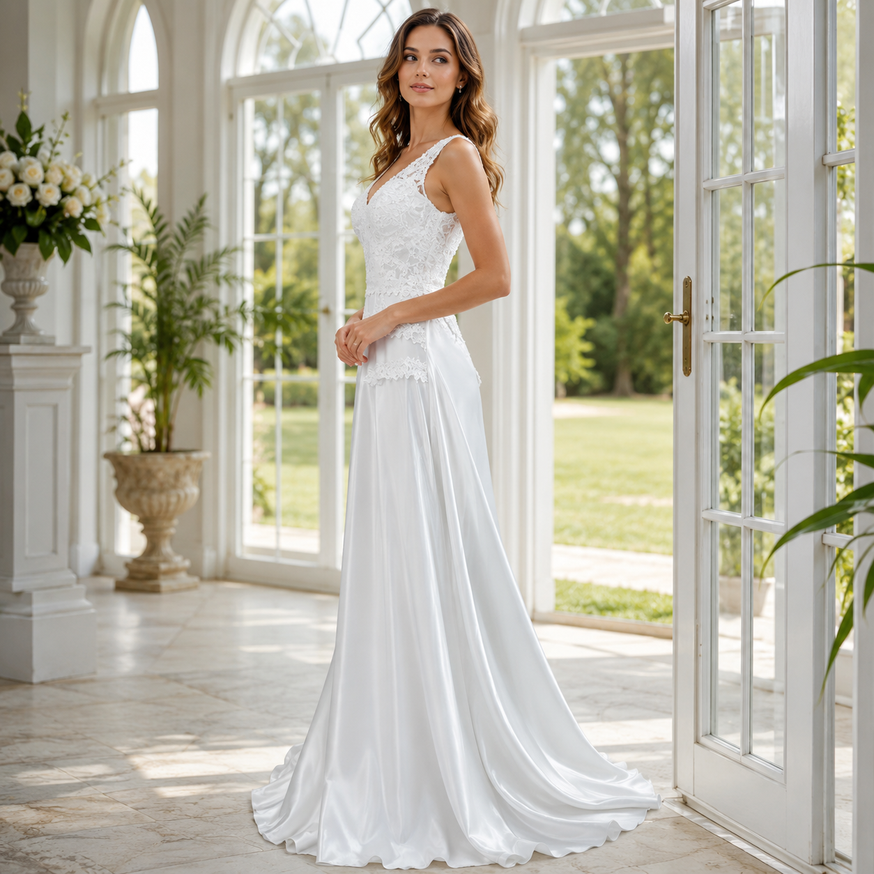 Wedding Dress | Laced Semi-Fitted | Elegant Style