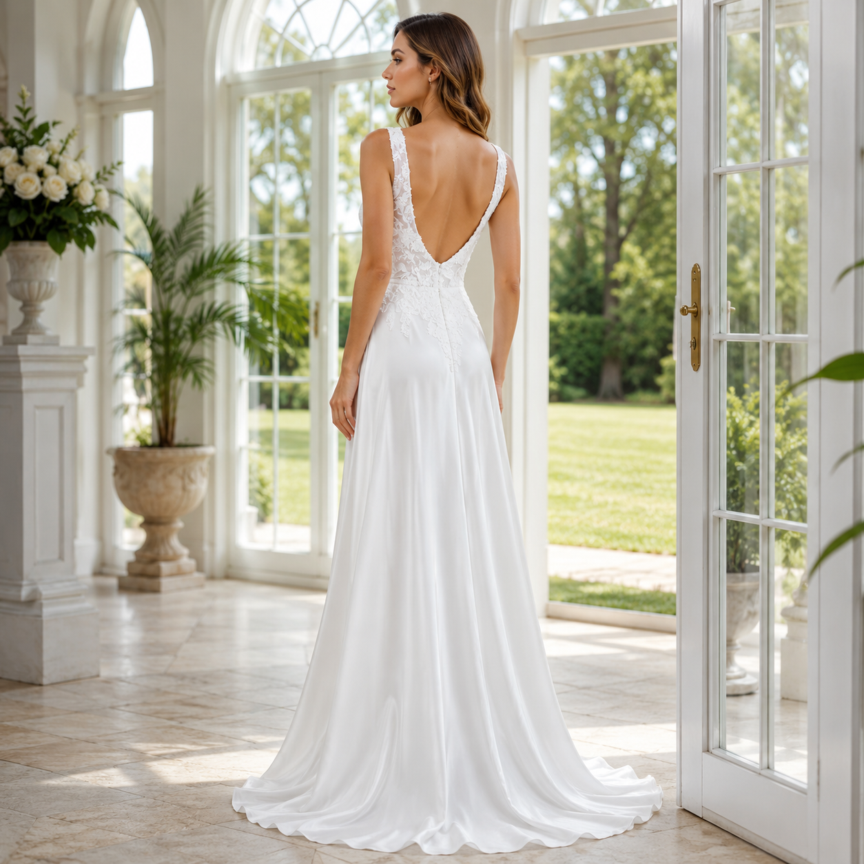 Wedding Dress | Laced Semi-Fitted | Elegant Style