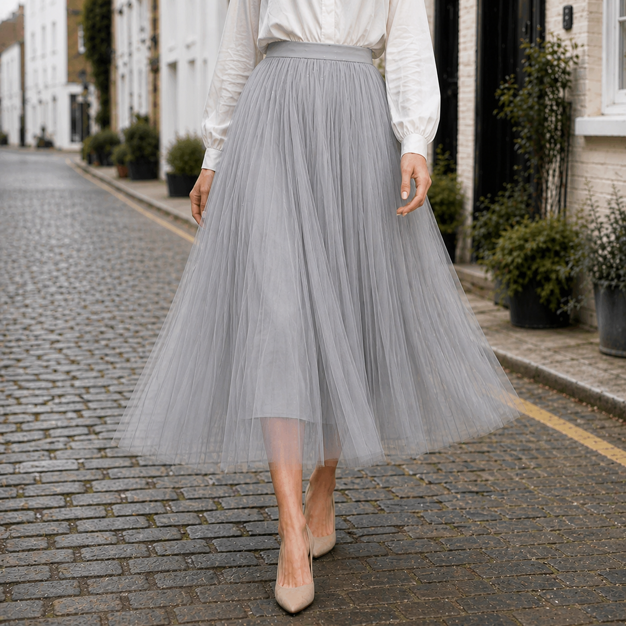 Falda Midi Cintura Alta Diseño Elegante Comodidad Garantizada