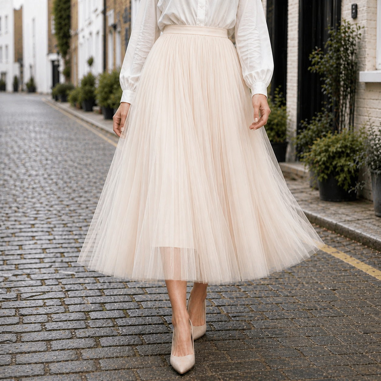 Falda Midi Cintura Alta Diseño Elegante Comodidad Garantizada