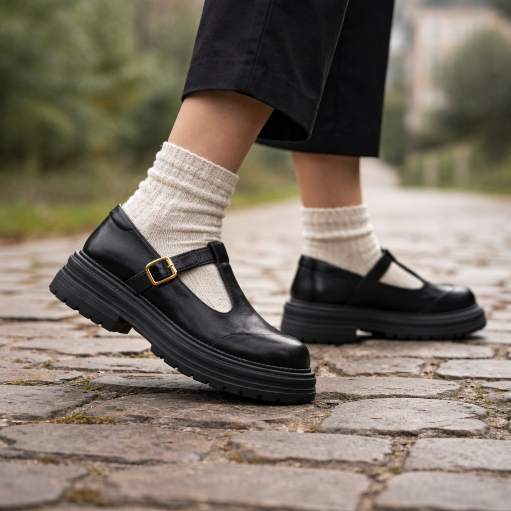 Women's Mary Jane shoes orthopedic support vintage style