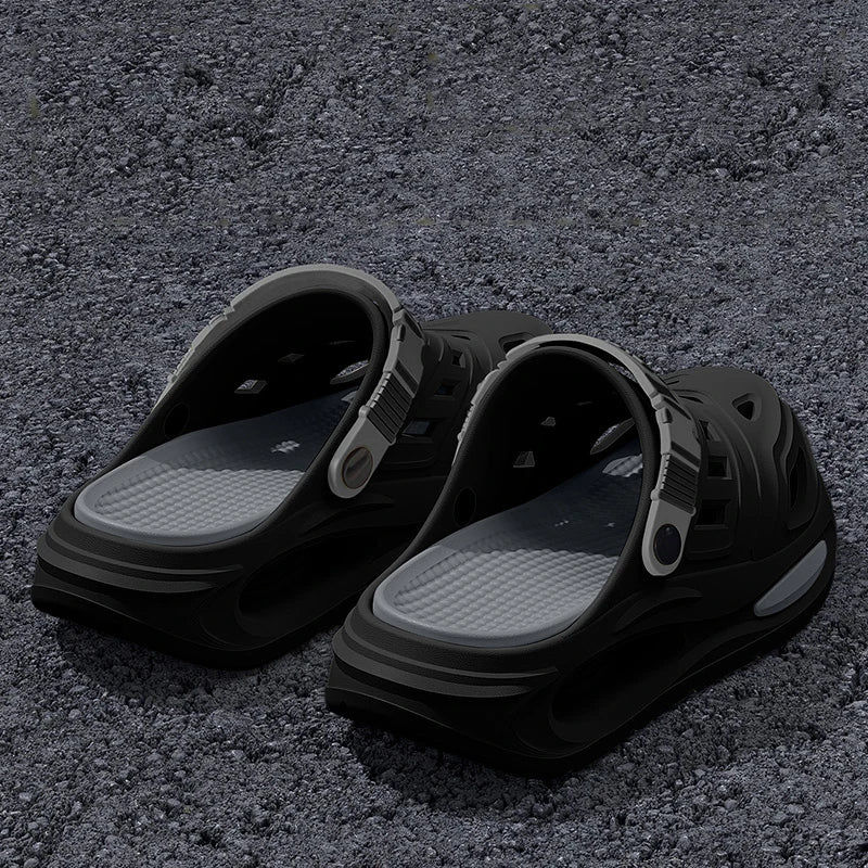 Men's Slip-On Slippers | Cushioned, Adjustable Strap | Comfort