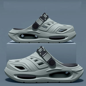 Men's Slip-On Slippers | Cushioned, Adjustable Strap | Comfort