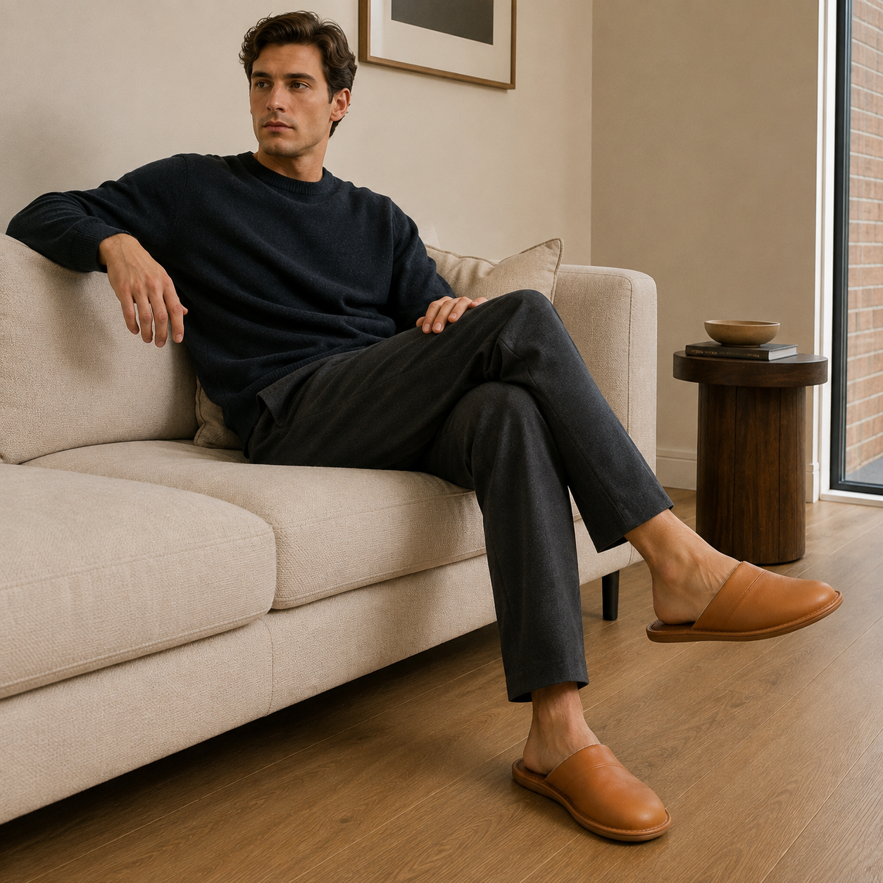 House Slippers | Men's, Leather | Slip On, Comfortable