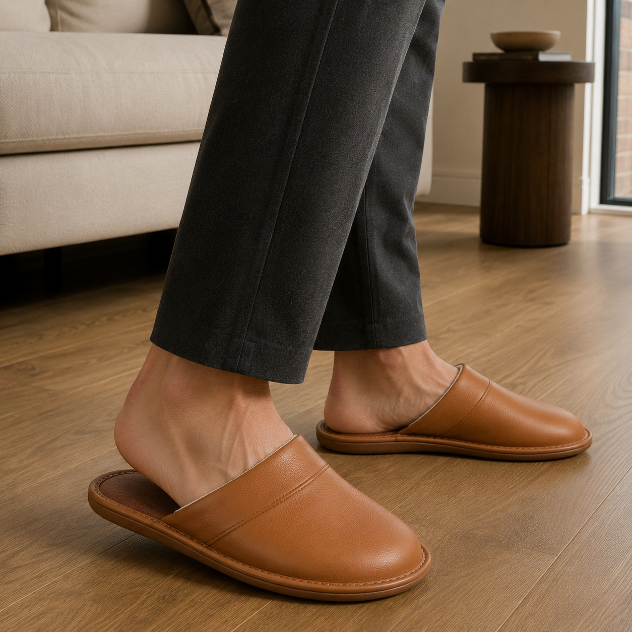 House Slippers | Men's, Leather | Slip On, Comfortable