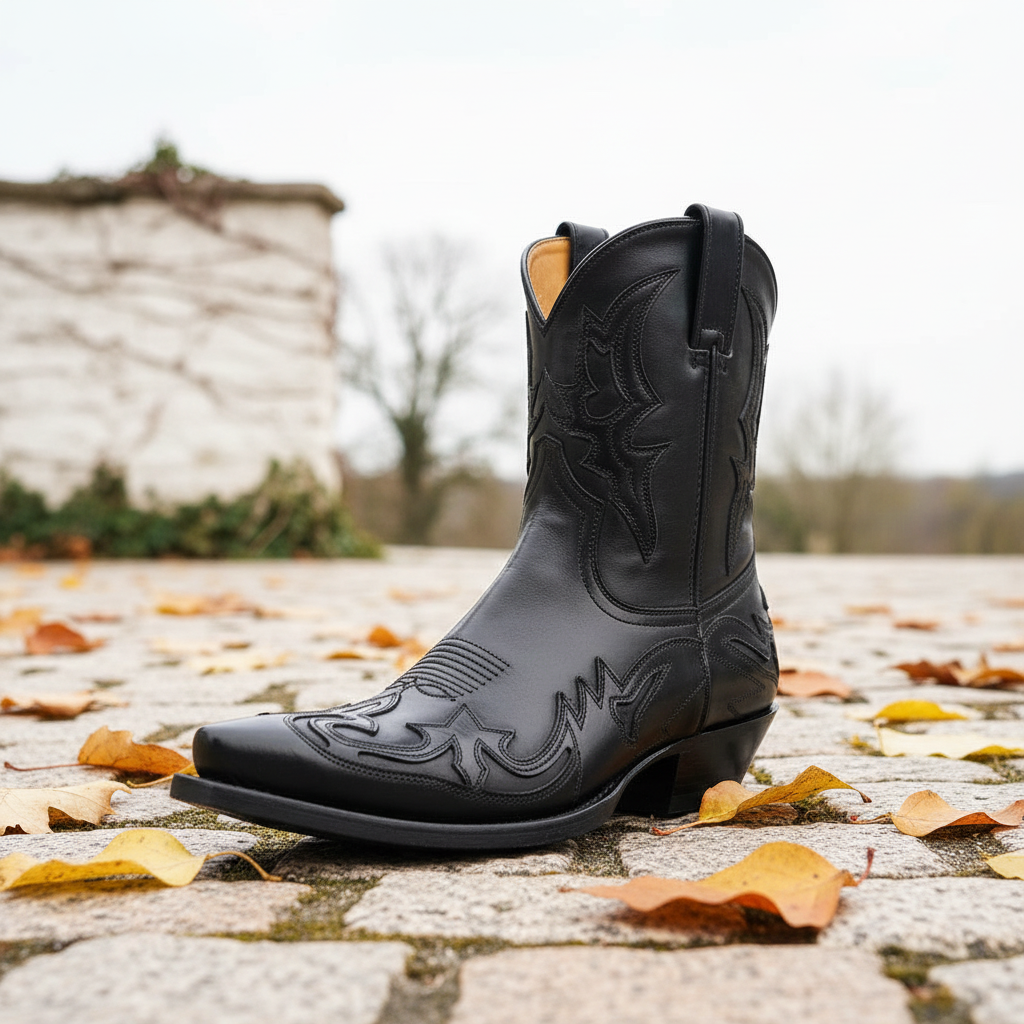 Western Boots | Embroidered Leather, Unisex | Cowboy Style