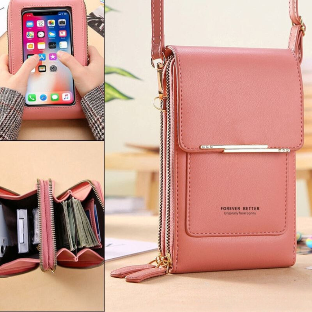 Lune London premium shoulder bag with touchscreen in multiple colors