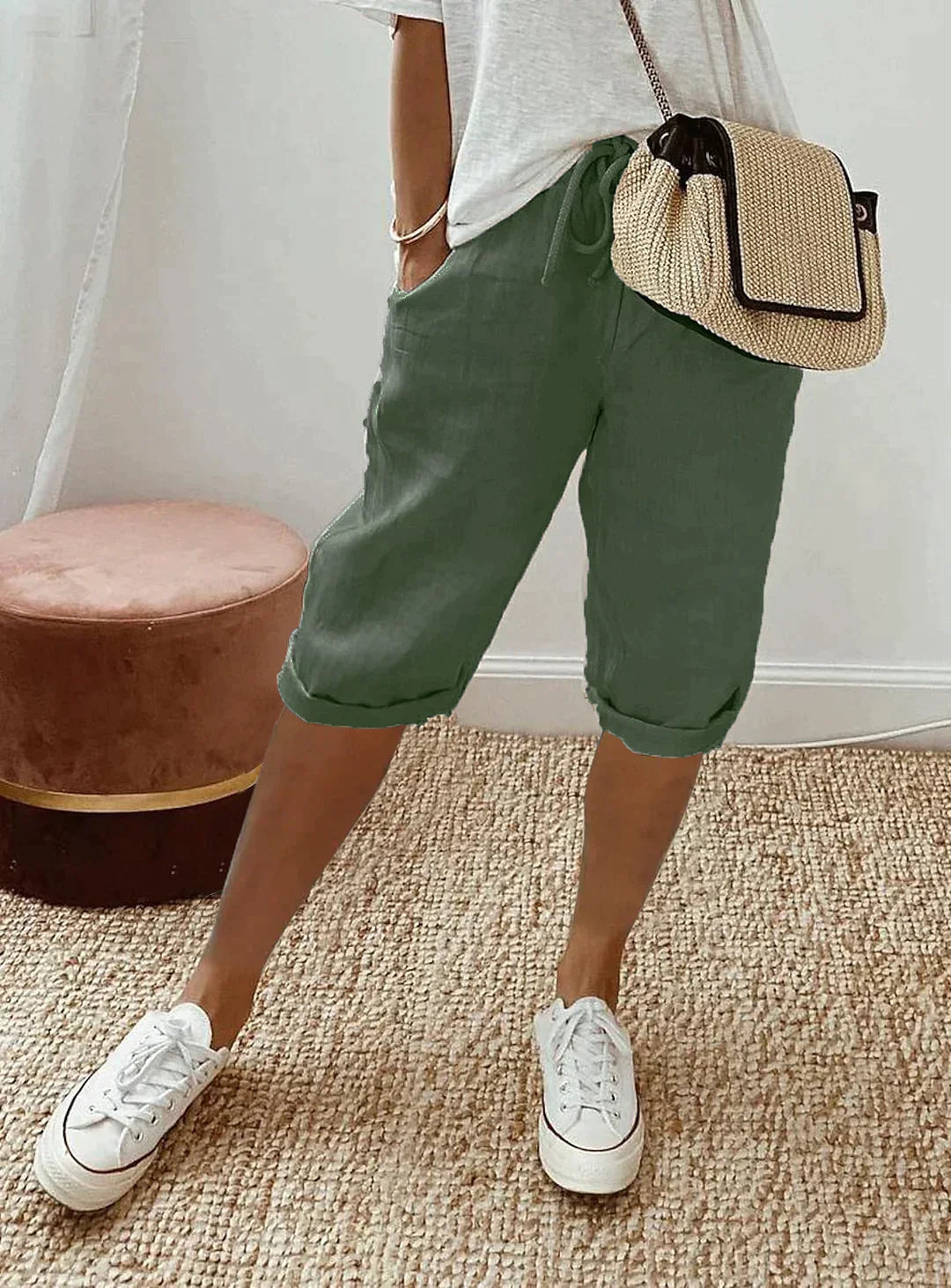 Eira | Women's Capri Pants in Polyester