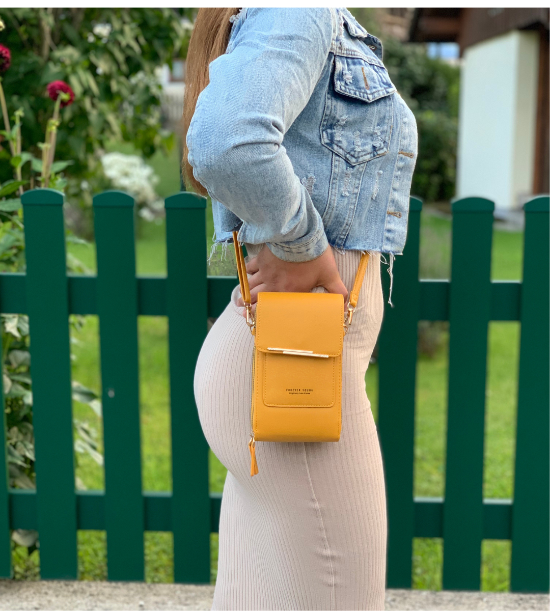 Lune London premium shoulder bag with touchscreen in multiple colors