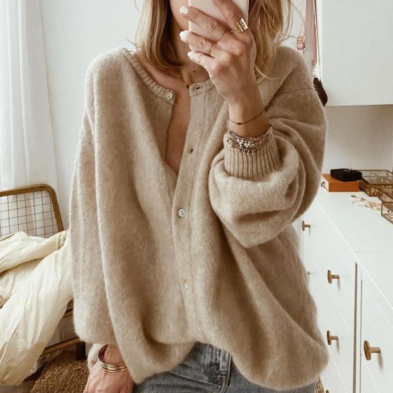 Women's Cardigan | Soft Knit, Relaxed Fit | Button Front