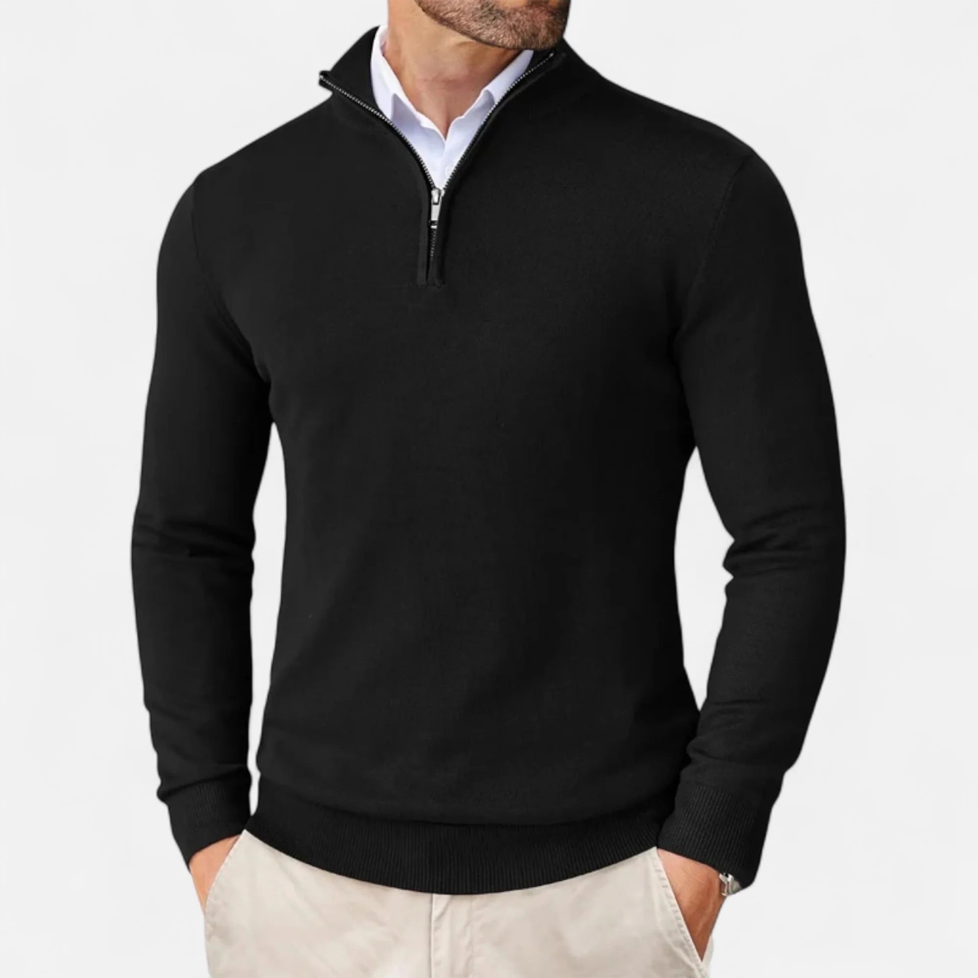 Men's Sweater – Zip Collar – Half-Zip