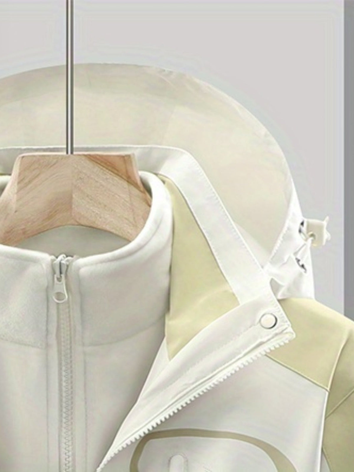 Womens 3 in 1 waterproof jacket with removable fleece liner and windproof hooded outer shell