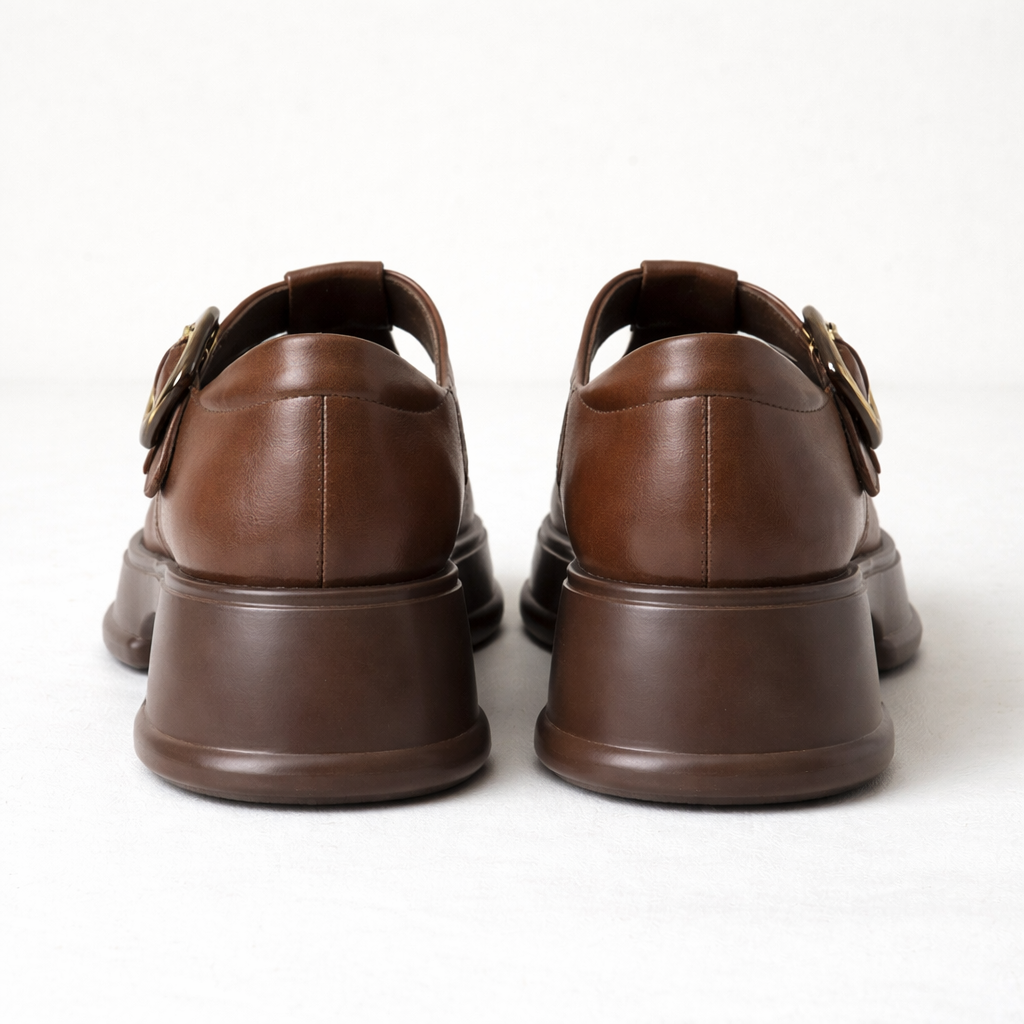 Women's Mary Jane Shoes | Platform Block Heel, Buckle Strap
