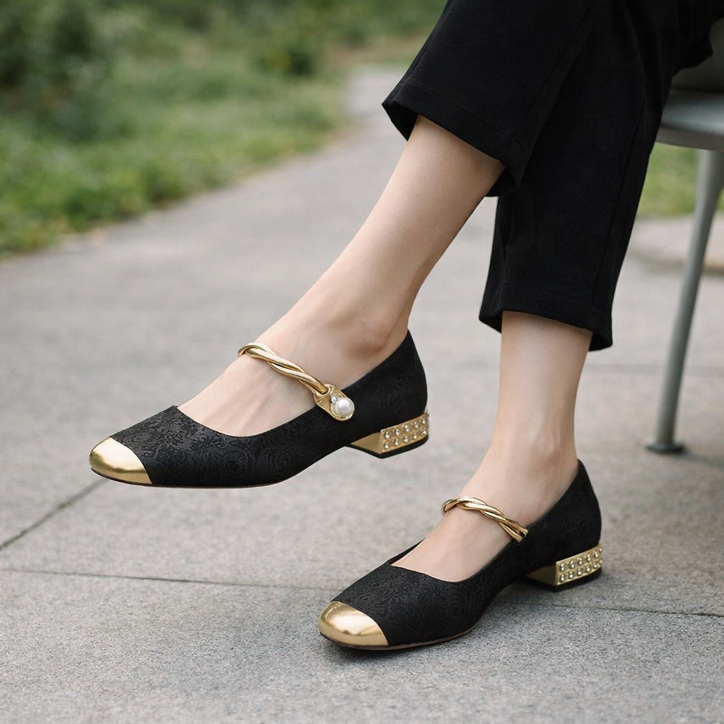 Women's Mary Jane Shoes | Low Heel, Square Toe | Comfortable Flats