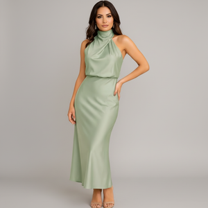 Midi Dress | Draped Design | Perfect for Special Occasions