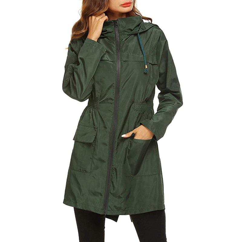 Women's Rain Jacket | Lightweight, Water-Repellent | Tailored Fit