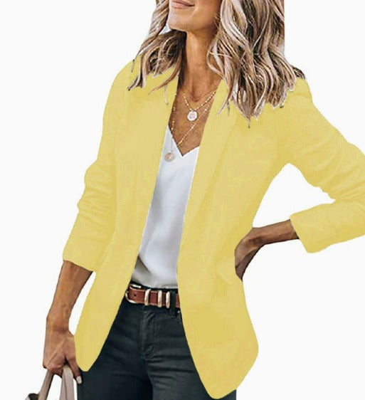 Women's Blazer | Tailored Fit, Button Closure | Black