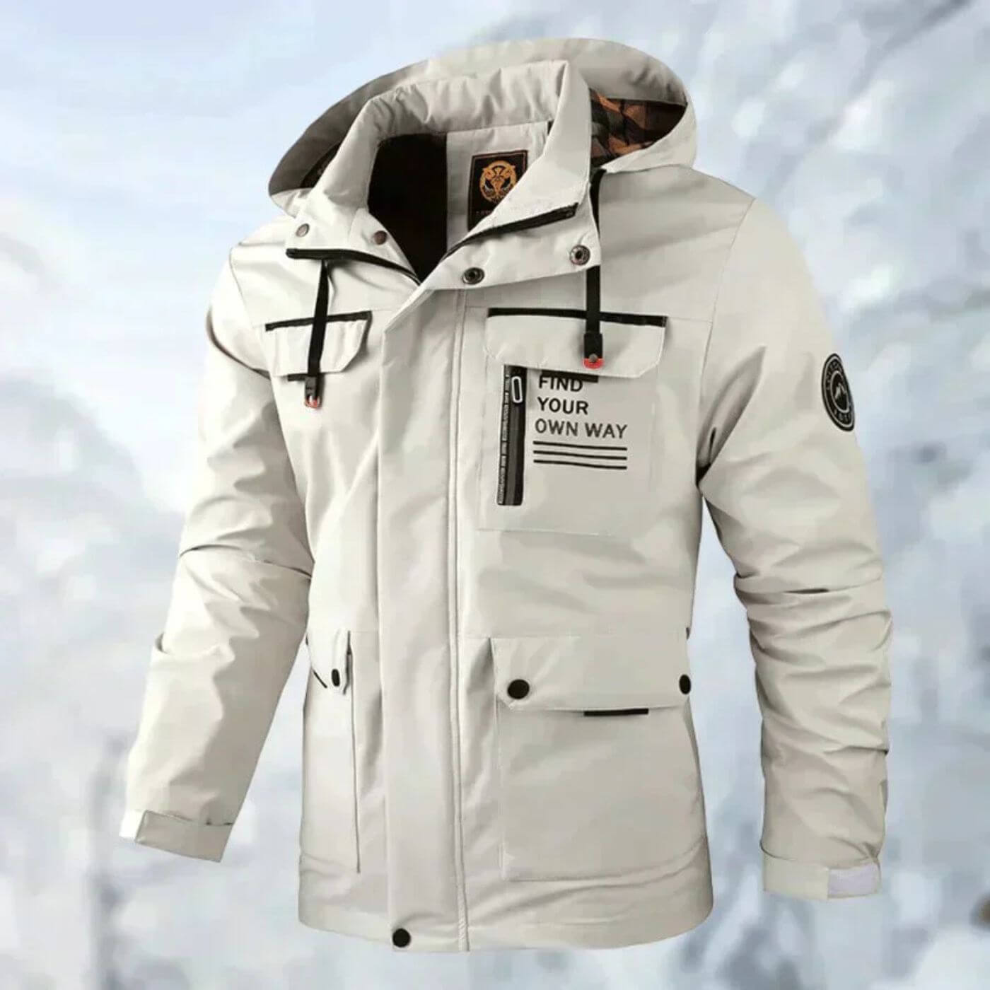 Rain Jacket | Men's Windproof, Winter Waterproof