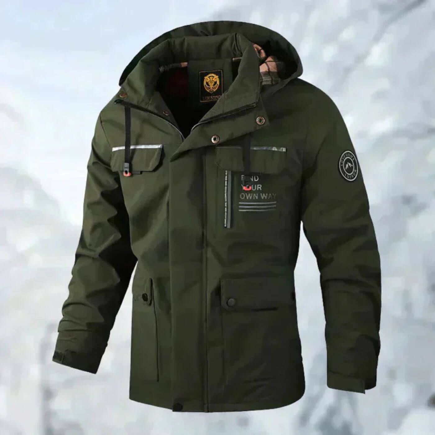 Rain Jacket | Men's Windproof, Winter Waterproof