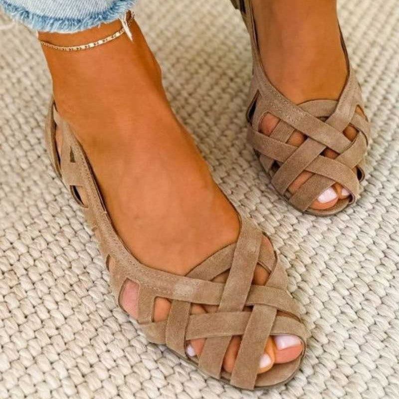 Women's Sandals | Boho Flat, Woven Straps | Orthopedic Support