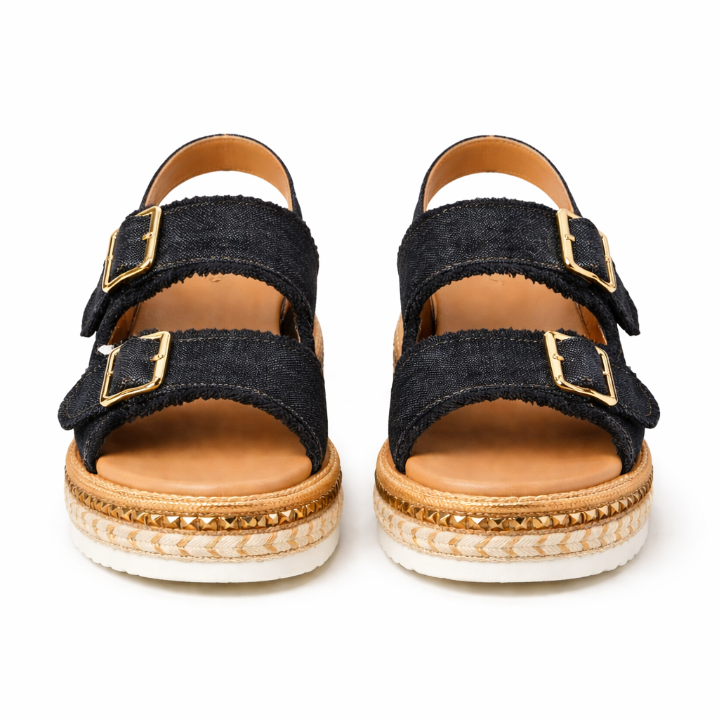 Platform Jean Sneakers | Casual Wedge, Comfortable, Stylish