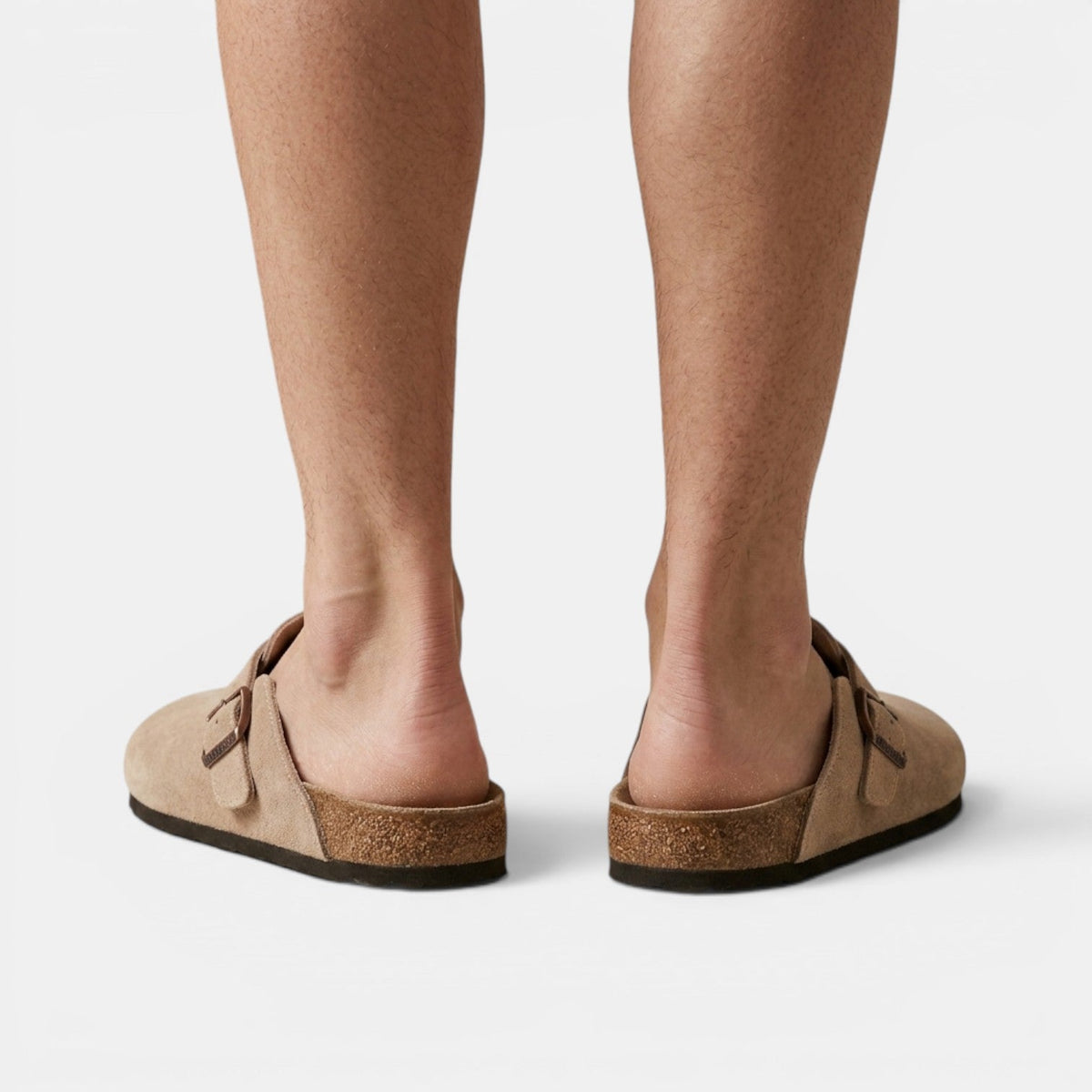 Men slip on clogs vegan suede casual lightweight