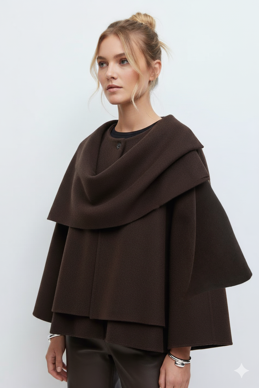 Women's Oversized Coat | Warm, Chunky Knit | Cozy Winter