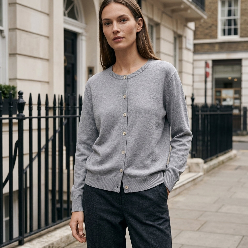 Women's Cardigans | Soft Knit, Button-Up | Round Neckline