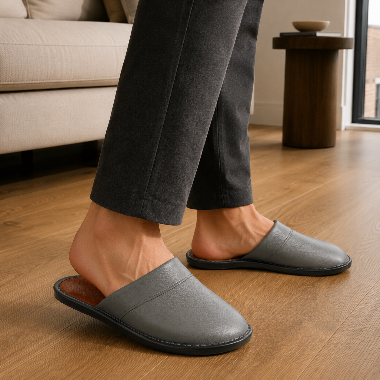 House Slippers | Men's, Leather | Slip On, Comfortable