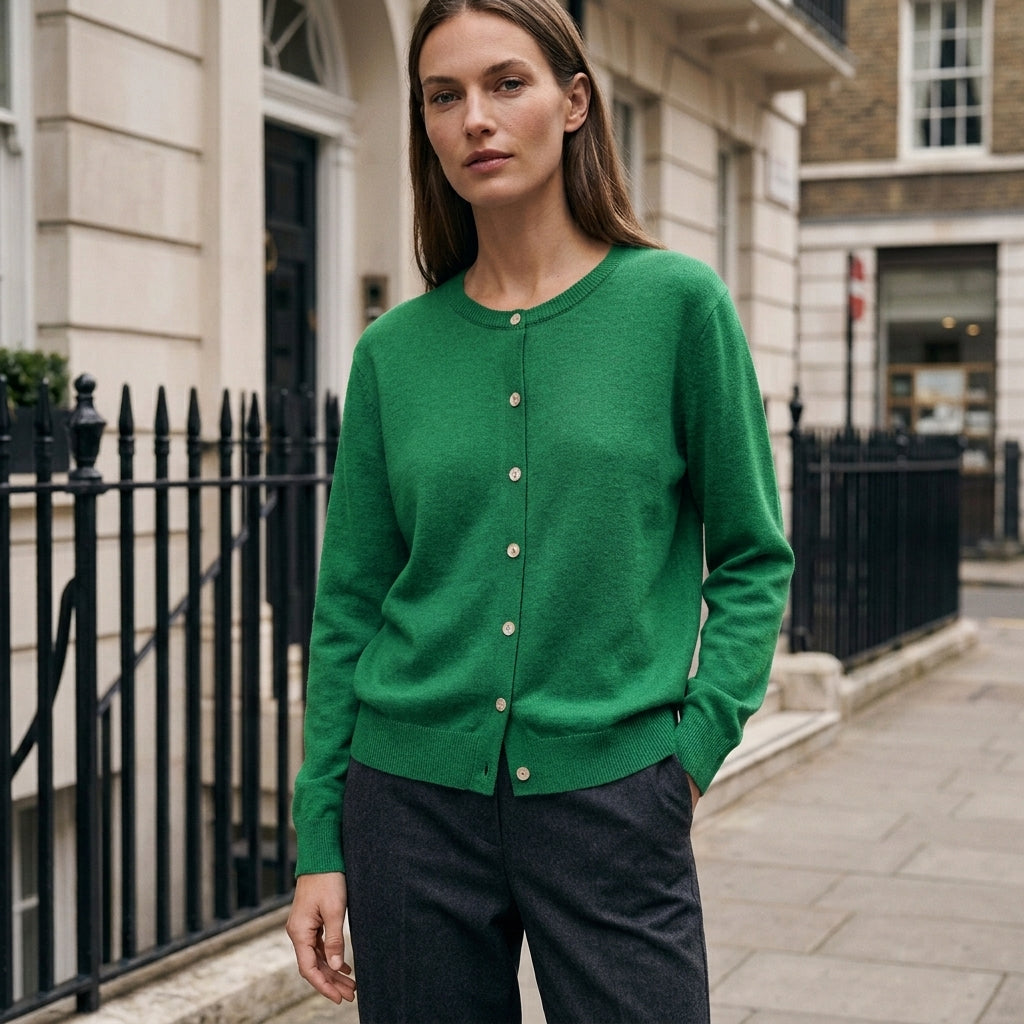 Women's Cardigans | Soft Knit, Button-Up | Round Neckline