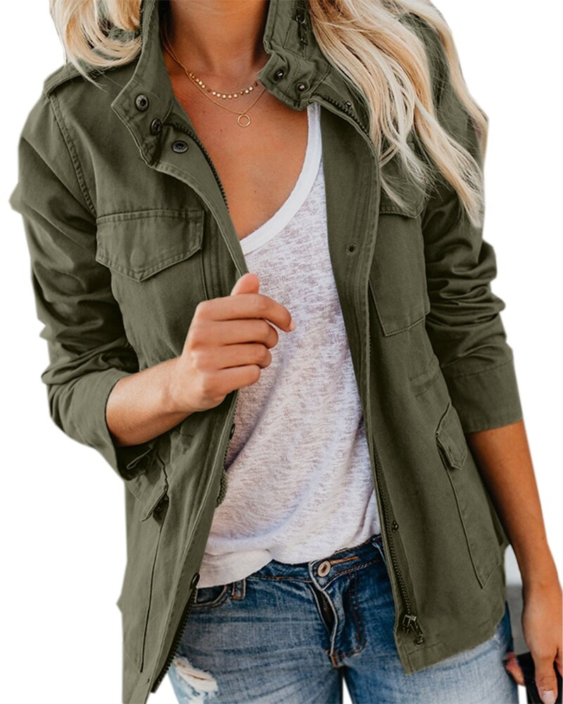 Women's Jacket | Fitted Cut, Hip Length | Spring Autumn