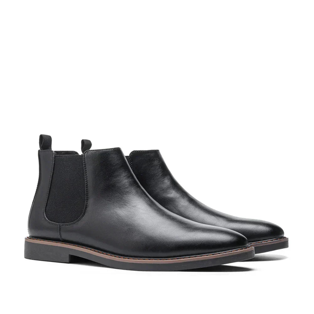 Men's Waterproof Chelsea Boots - Elastic Sides - Slip Resistant
