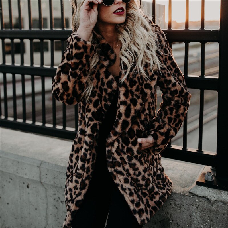 Womens leopard print puffer jacket hooded and padded with pockets