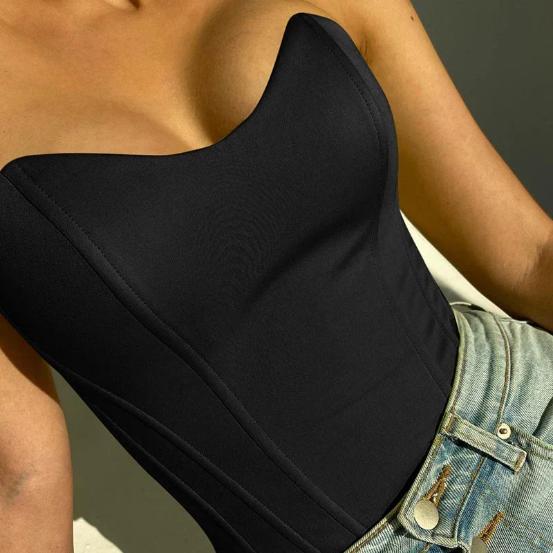Women's Corset Top | Sweetheart Neckline, Strapless Model