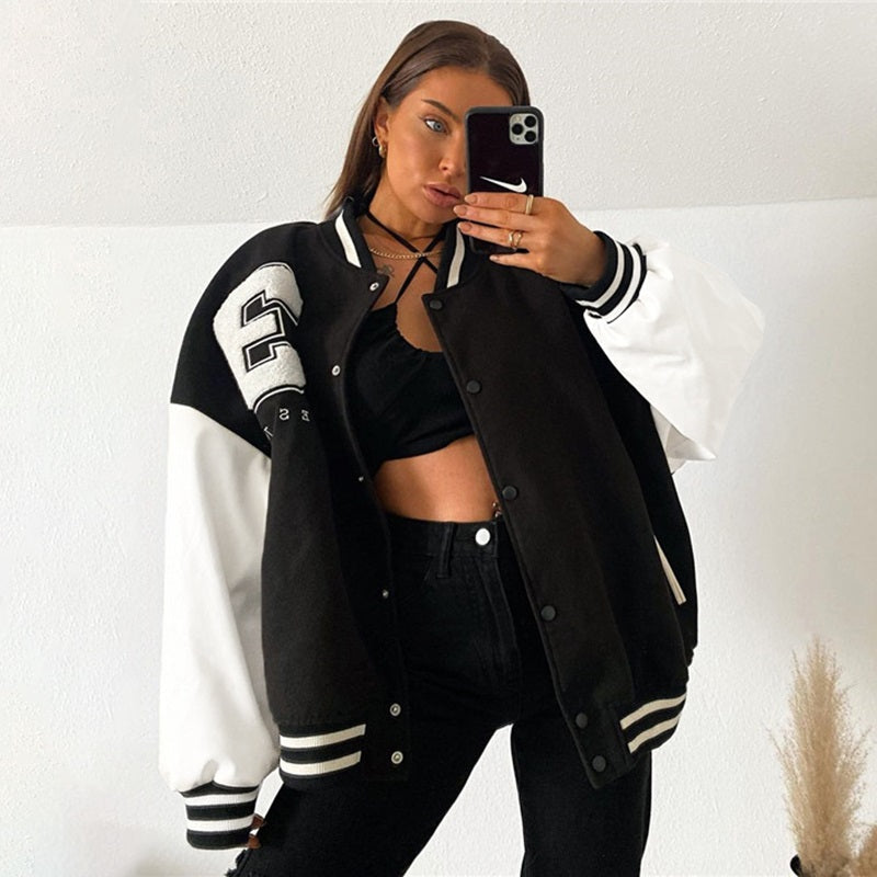Women's Baseball Jacket | Retro Racing Style, Motorsport Inspired | Varsity Look