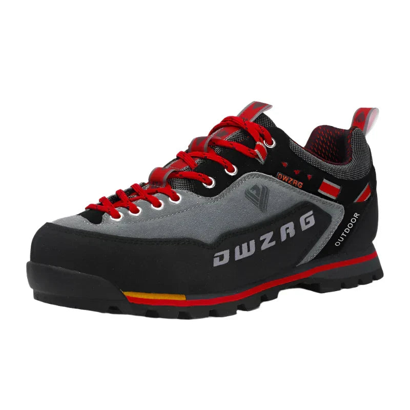 Men's Waterproof Hiking Boots - Lace-Up - Non-Slip Grip