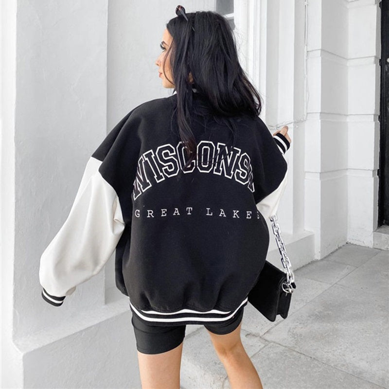 Women's Baseball Jacket | Retro Racing Style, Motorsport Inspired | Varsity Look