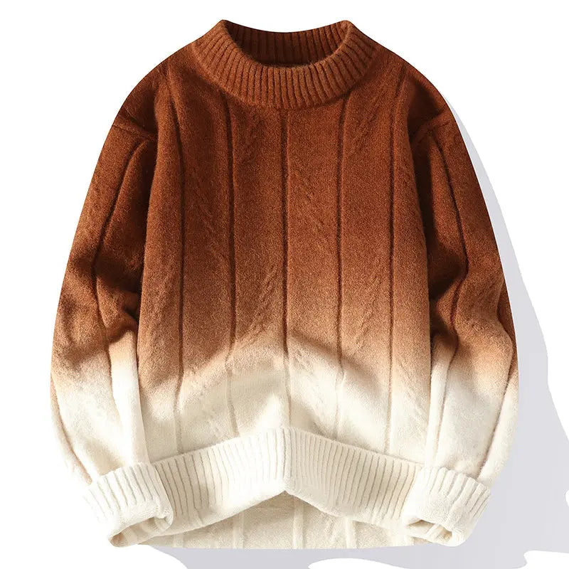 Men's Gradient Sweater - Casual Everyday Wear