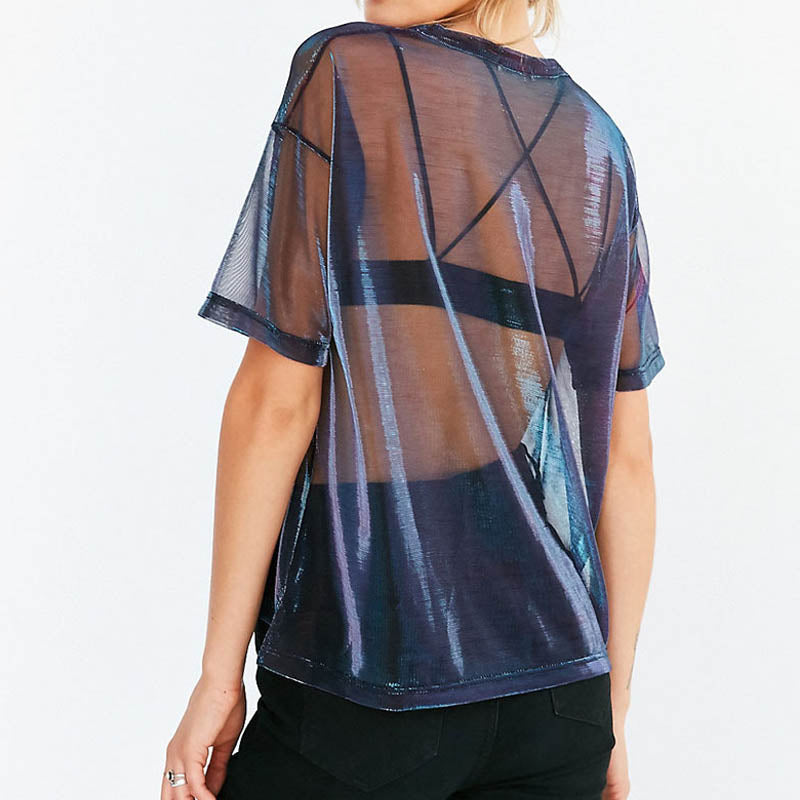Sheer Blouse | Lightweight summer blouse | Breathable, elegant style