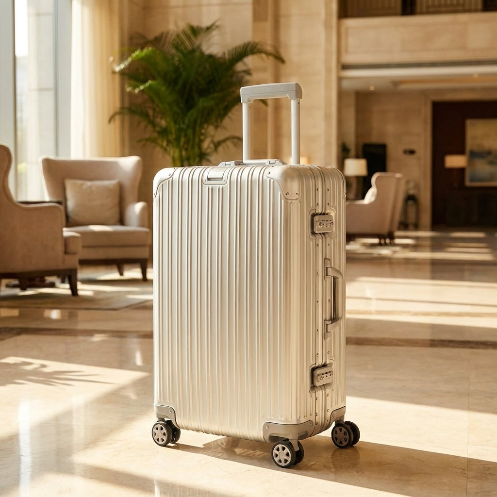 Hard-shell travel suitcase | Aluminum-magnesium | TSA lock
